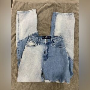 Hollister Light and Dark Blue Denim Jeans